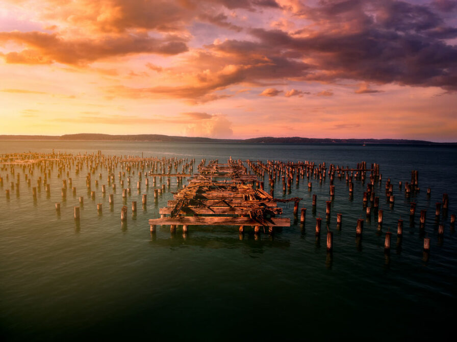 ruston way in tacomas old town neighborhood