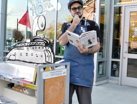 rr anderson in front of his shop in tacoma wa