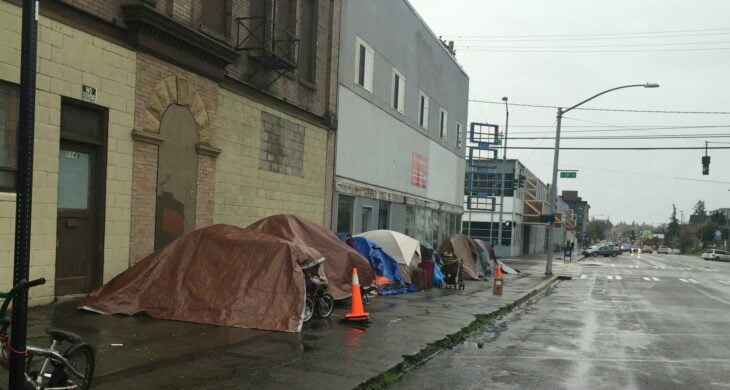 people experiencing homelessness in tacoma