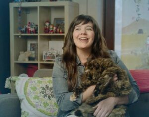marguerite martin and her cat mathilde in 2016