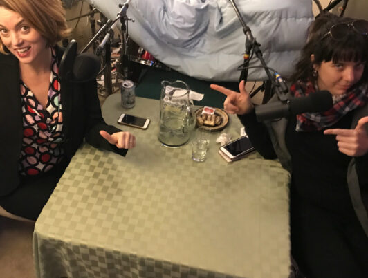 Marguerite Martin interviewing Jenny Jacobs