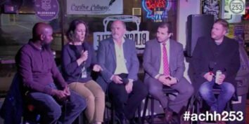 adult civics happy hour build housing not walls