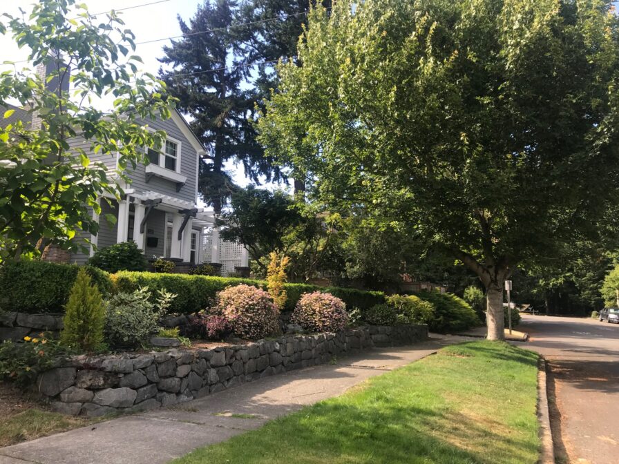 homes on a street in three bridges